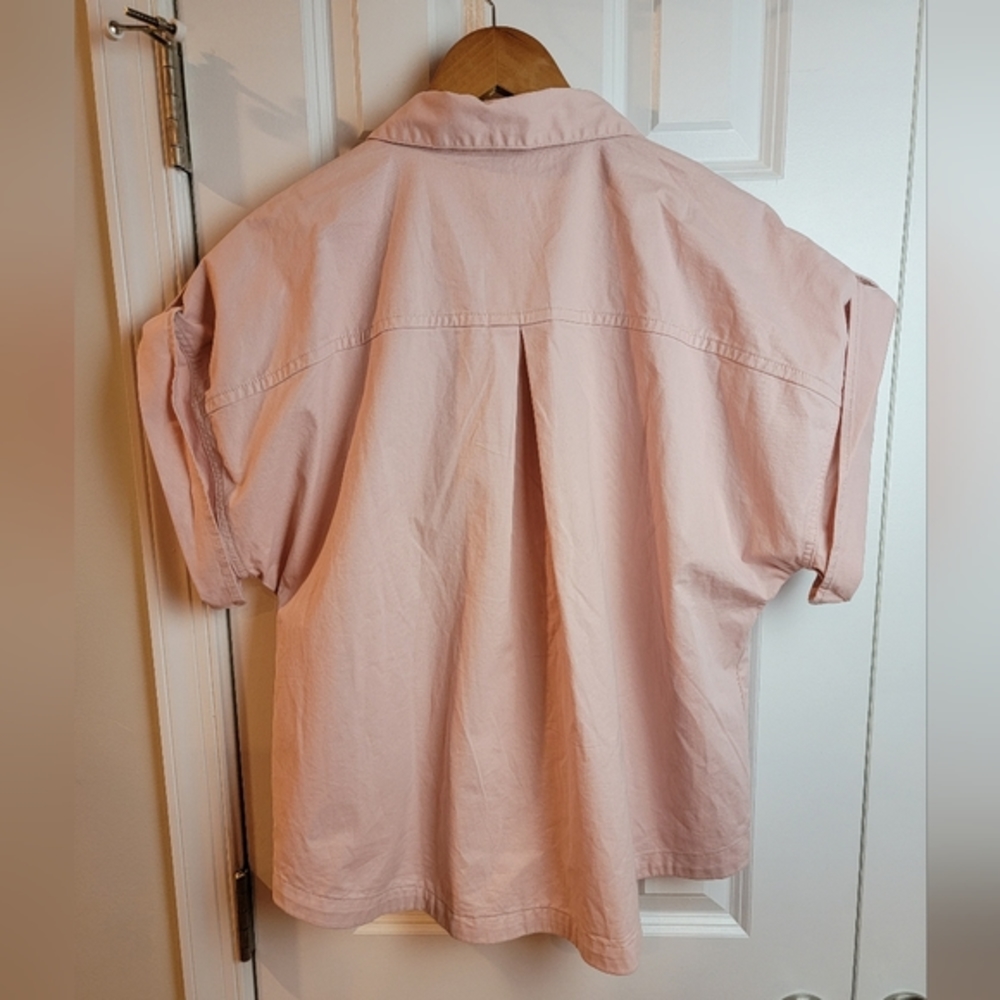 Banana Republic Pink‎ Oversized Dolman Shortsleeve Top Large Petite LP NWT - Picture 7 of 11